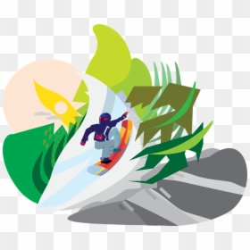 Water Snowboard Designs, HD Png Download - snowboarding png