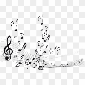 Clip Art Musical Note Vector Graphics Staff - White Music Background Vector, HD Png Download - music note vector png