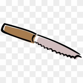 Transparent Steak Knife Clipart - Messer Clipart, HD Png Download - knife vector png