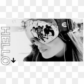 Snowboarding - Monochrome, HD Png Download - snowboarding png