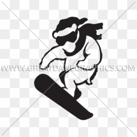Polar Bear Production Ready Artwork For T - Kickflip, HD Png Download - snowboarding png