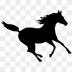 Running Horse Svg Free, HD Png Download - running horse silhouette png