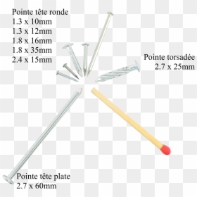 Twisted Shank, Round Head, Zinc Coated Steel Nail Ø - Musical Instrument, HD Png Download - metal nail png