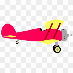 Biplane Free Stock Photo Illustration Of A Red Biplane - Biplane With Transparent Background, HD Png Download - old banner png