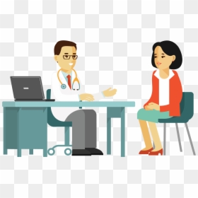 Transparent Doctor Sitting Png - Consultative Speech Style Example, Png Download - doctor cartoon png