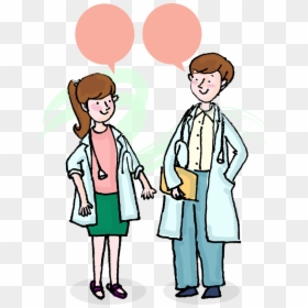 Young Doctors - Doctor Couple Cartoon, HD Png Download - doctor cartoon png