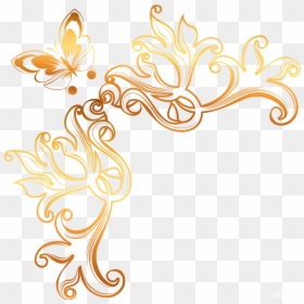 Ornament Clip Art - Vector Gold Ornament Png, Transparent Png - gold ornament png