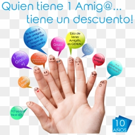 Transparent Descuento Png - Smiley Face Fingers, Png Download - descuento png