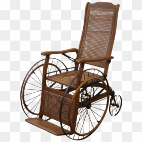Antique Wheelchair - Silla De Ruedas Antigua, HD Png Download - sillas png