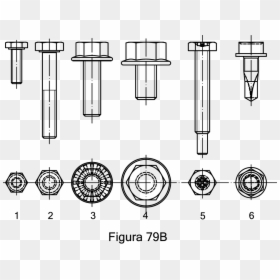 Transparent Tuercas Png - Dibujar Un Tornillo En Dibujo Tecnico, Png Download - tuercas png