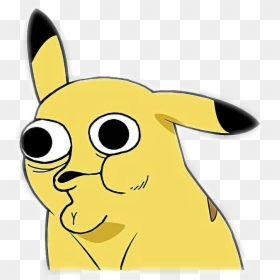 Pikachu Derp, HD Png Download - derp face png