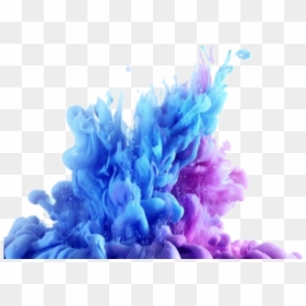 Color Smoke Effect Png, Transparent Png - blue smoke png