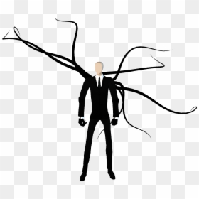 Slender Man Transparent Background, HD Png Download - tentacle png