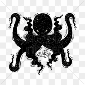 Octopus Kraken, HD Png Download - tentacle png