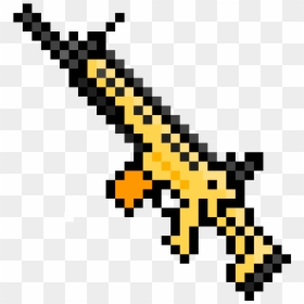 Ak 47 Pixel Art, HD Png Download - fortnite scar png