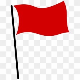 Red Flag Transparent Background, HD Png Download - red rectangle png