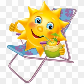 Vacation Emoji, HD Png Download - sun emoji png