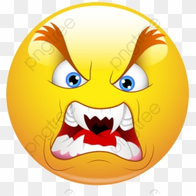 Monster Smiley, HD Png Download - angry face png
