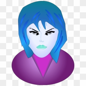 Female Angry Face Cartoon, HD Png Download - angry face png