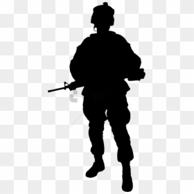 Soldier Silhouette Transparent Background, HD Png Download - soldier silhouette png