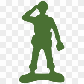 Toy Army Men Clipart, HD Png Download - soldier silhouette png