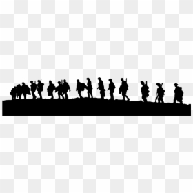 World War One Silhouette, HD Png Download - soldier silhouette png