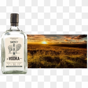 Glass Bottle, HD Png Download - vodka png