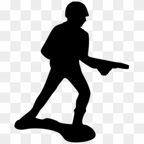 Silhouette Football Player Clipart, HD Png Download - soldier silhouette png