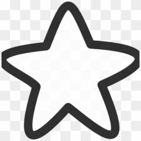 Cute Star Coloring Page, HD Png Download - star outline png
