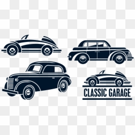 Classic Car Silhouette Vector, HD Png Download - car silhouette png