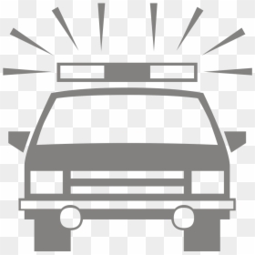Police Car Icon Transparent, HD Png Download - car silhouette png