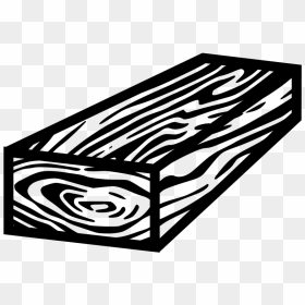Piece Of Wood Black And White, HD Png Download - wood plank png