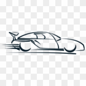 Speed Clipart Black And White, HD Png Download - car silhouette png