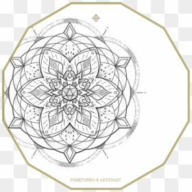 Icosahedron Mandala, HD Png Download - sacred geometry png