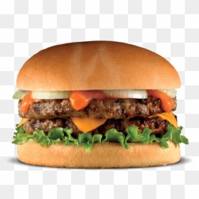 Double Burger Png, Transparent Png - cheeseburger png
