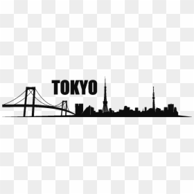 Tokyo Skyline Silhouette Png, Transparent Png - city silhouette png