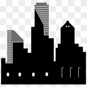 Silhouette City Clip Art, HD Png Download - city silhouette png