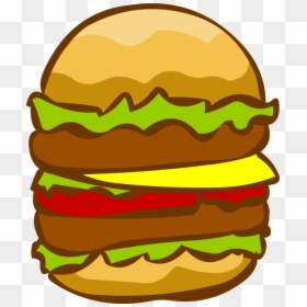 Double Cheese Burger Clipart, HD Png Download - cheeseburger png