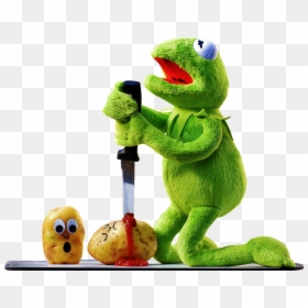 Kermit With A Knife, HD Png Download - kermit png