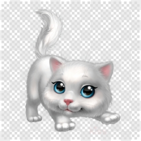 White Kitten Clip Art, HD Png Download - cats png