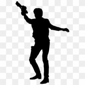 Star Wars Han Solo Silhouette, HD Png Download - han solo png