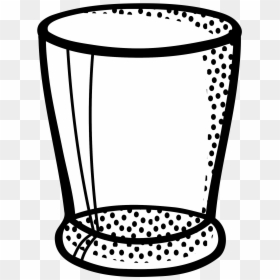 Water Glass Line Art, HD Png Download - glass of water png