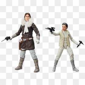 Han And Leia Hoth Black Series, HD Png Download - han solo png