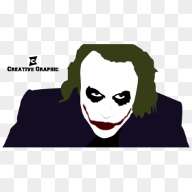 Dark Knight Techflourish Collections - Dark Knight Joker Mouth Vector, HD Png Download - joker face paint png