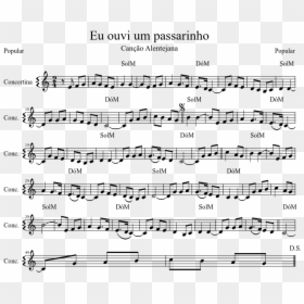 Eu Ouvi Um Passarinho - Clair De Lune Clarinet, HD Png Download - passarinho png