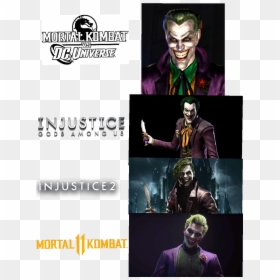 Injustice 2 Joker Mortal Kombat 11, HD Png Download - joker face paint png