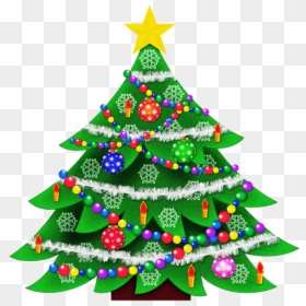 Christmas Background Tree Transparent - Clipart Christmas Tree, HD Png Download - christmas backgrounds png