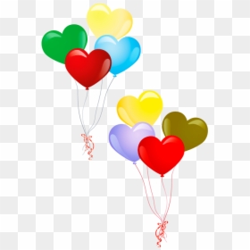 Transparent Ballons Clipart - Heart Shape Balloon Icon, HD Png Download - png ballons