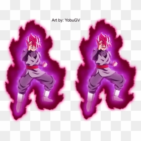 Black Goku Rose Aura, HD Png Download - purple aura png