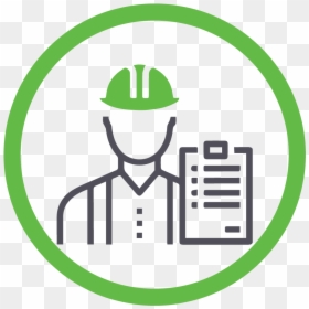 Construction Worker Icon Png She Co Ordinator - Engineer Icon Png, Transparent Png - construction worker silhouette png